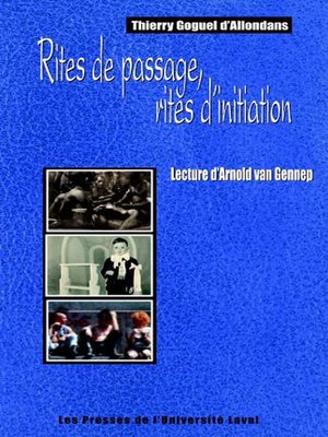 cover image of Rites de passage, rites d'initiation...